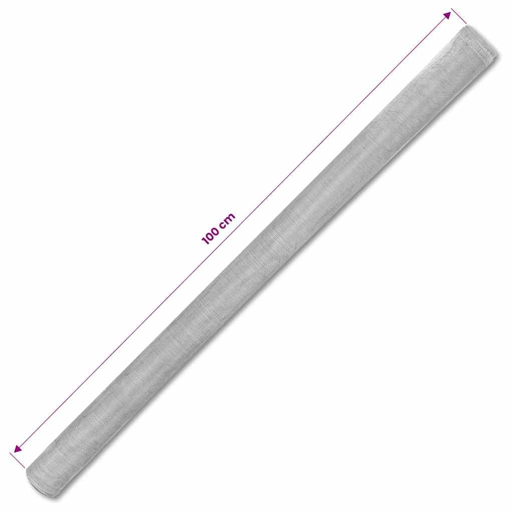 Aluminum Mesh Roll 39.4x196.9 Inch Silver T674