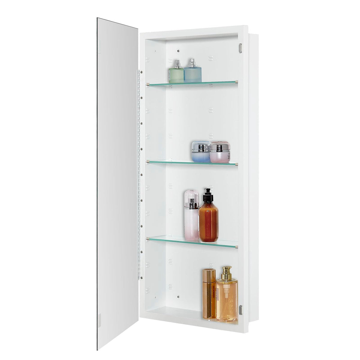 Bathroom Medicine Cabinet with Beveled Edge Mirrored Door 16 x 36 inch M2885