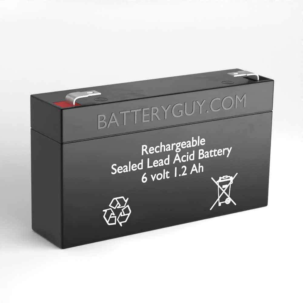 6V 1.2Ah Rechargeable SLA Batteries Set of 4 H389713