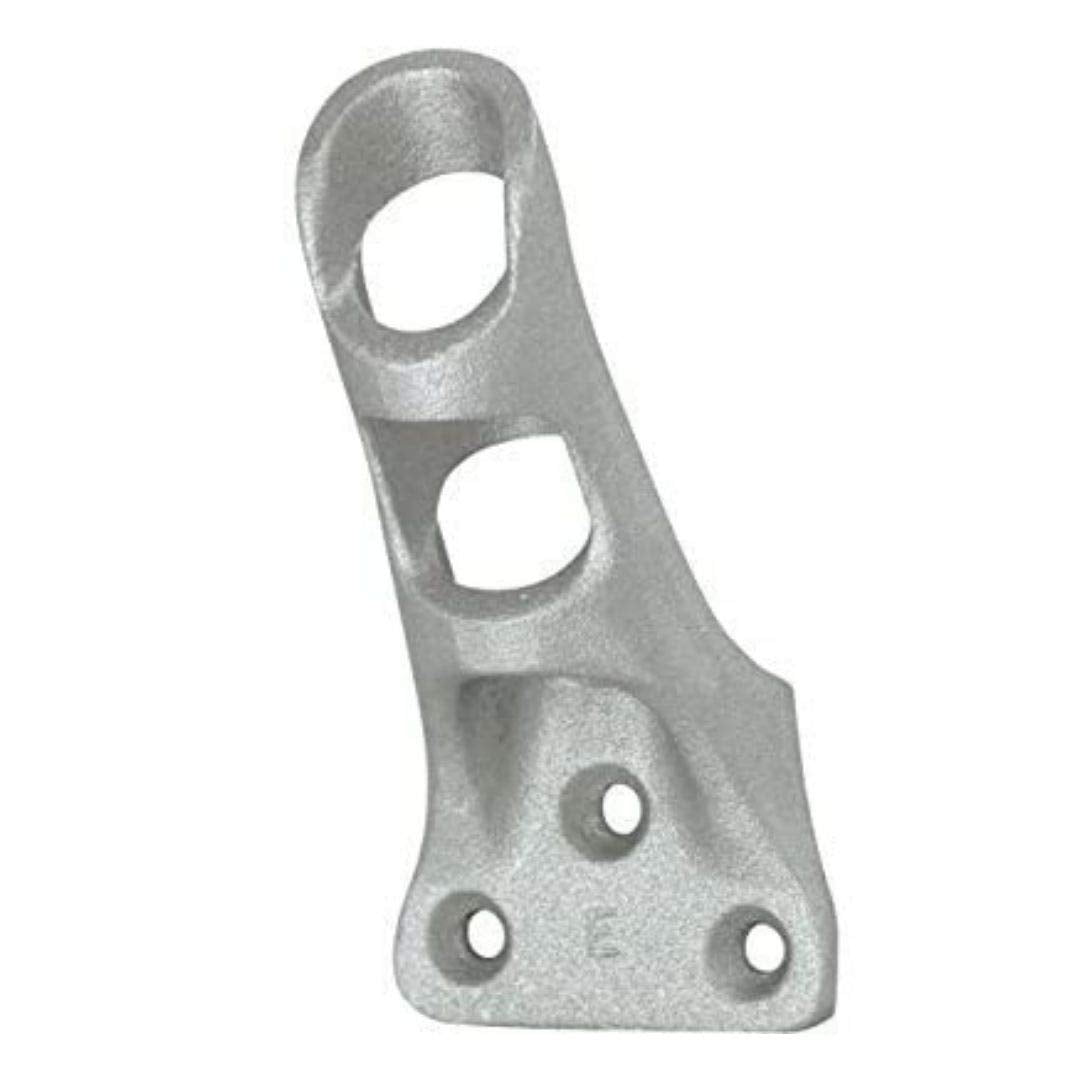 Cast Aluminum Bracket for .75" Outside Diameter Flagpoles in Silver D7013