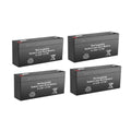 6V 1.2Ah Rechargeable SLA Batteries Set of 4 H389713