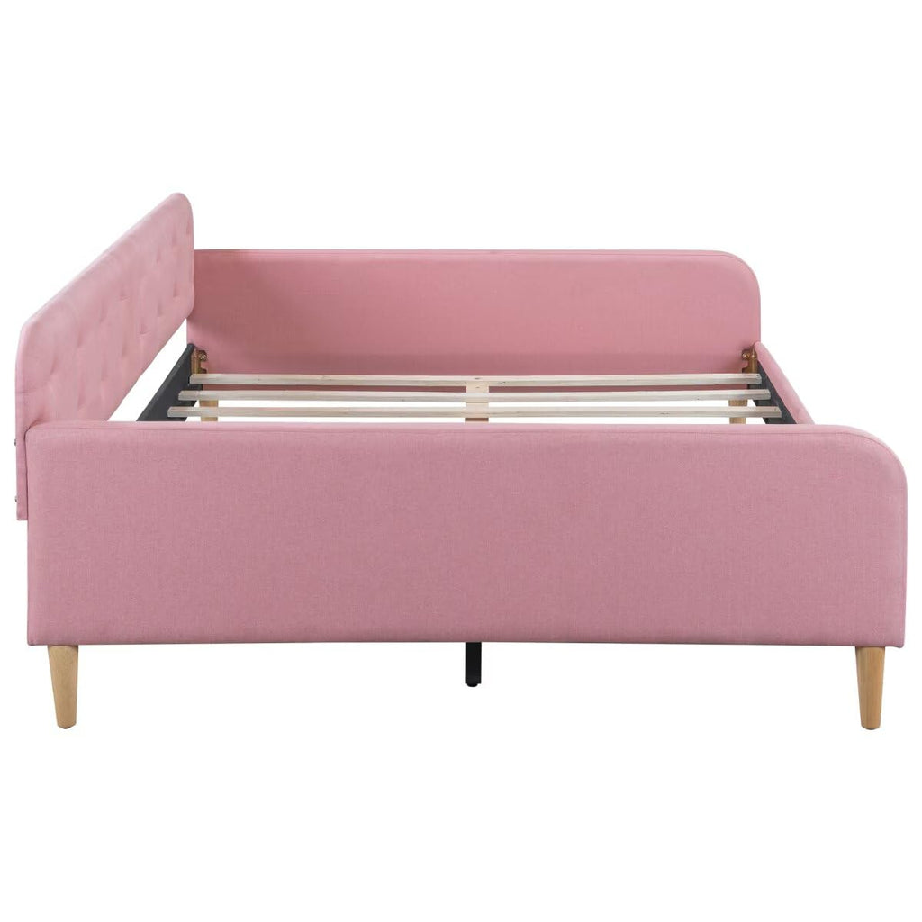 Pink Twin Size Upholstered Daybed F1852