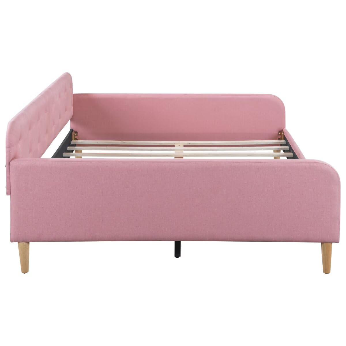 Pink Twin Size Upholstered Daybed F1852