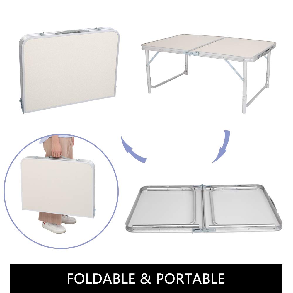 3ft Portable Folding Aluminum Camping Table X51337