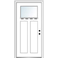 Fiberglass Left Hand Inswing Prehung Exterior Door 36" x 80" H19209