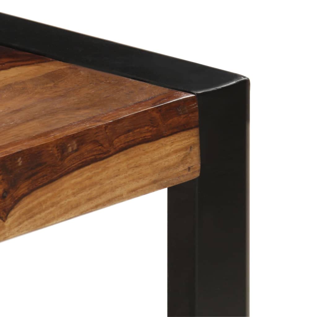 Industrial Coffee Table Solid Sheesham Wood with Metal Legs R231466
