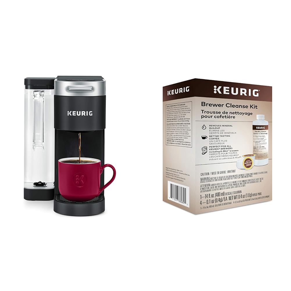 Single Serve K-Cup Pod Coffee Maker & Cleanse Kit Q612983
