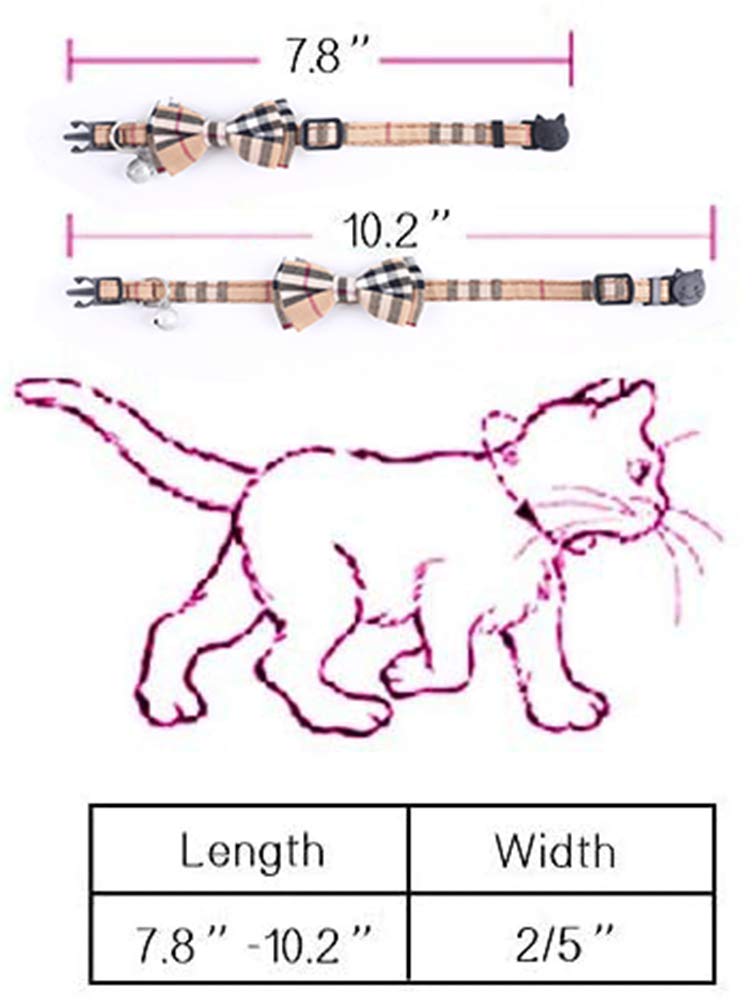 Breakaway Cat Collar with Bow Bell 2 Pack N339079