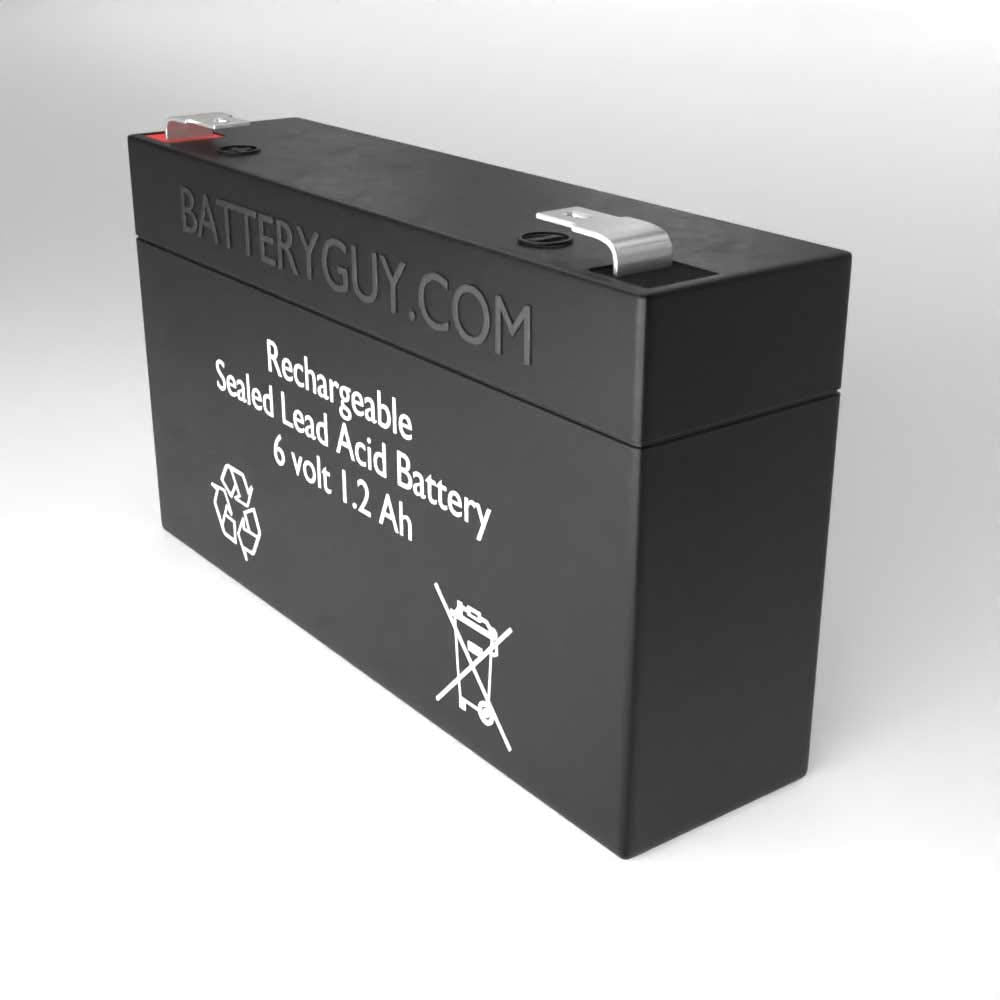 6V 1.2Ah Rechargeable SLA Batteries Set of 4 H389713