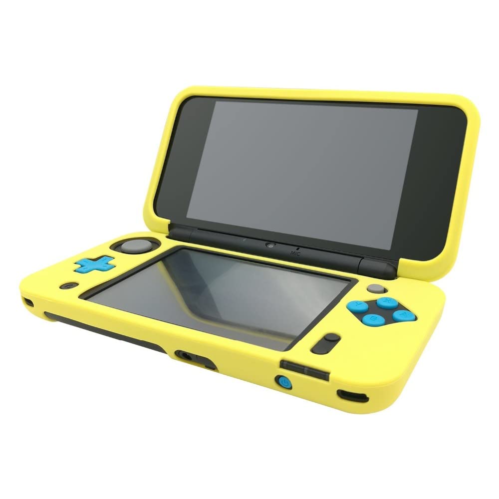 Soft Rubber Silicone Cover Case Protector for New 2DS XL LL Console (Yellow) S6327