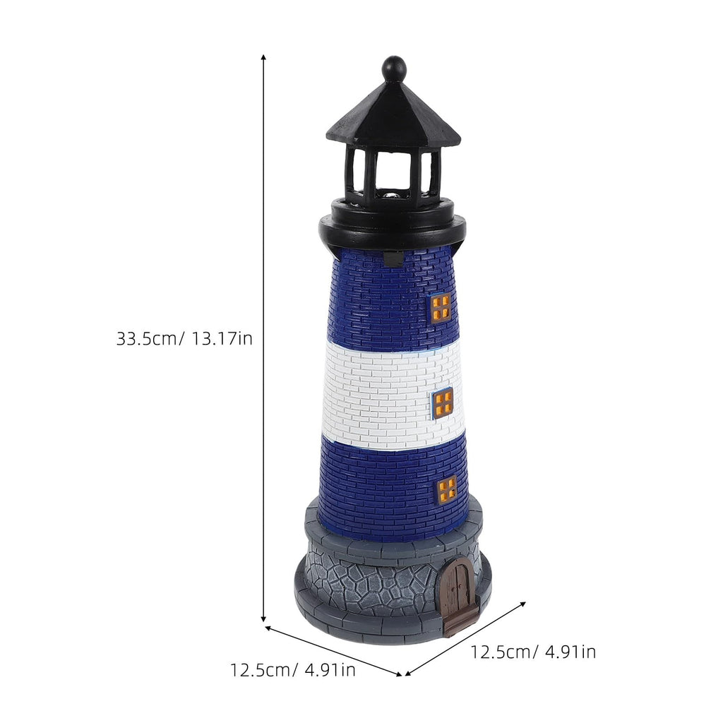 Solar Powered Resin Garden Light with Led, Blue X765806