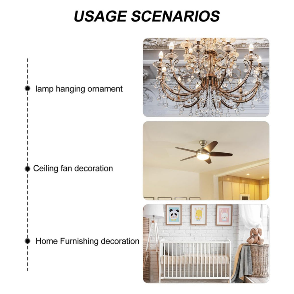 Ceiling Fan Pull Chain Crystal Pendant M298853