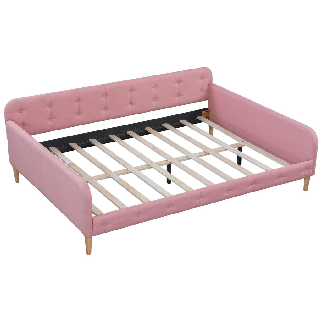 Pink Twin Size Upholstered Daybed F1852