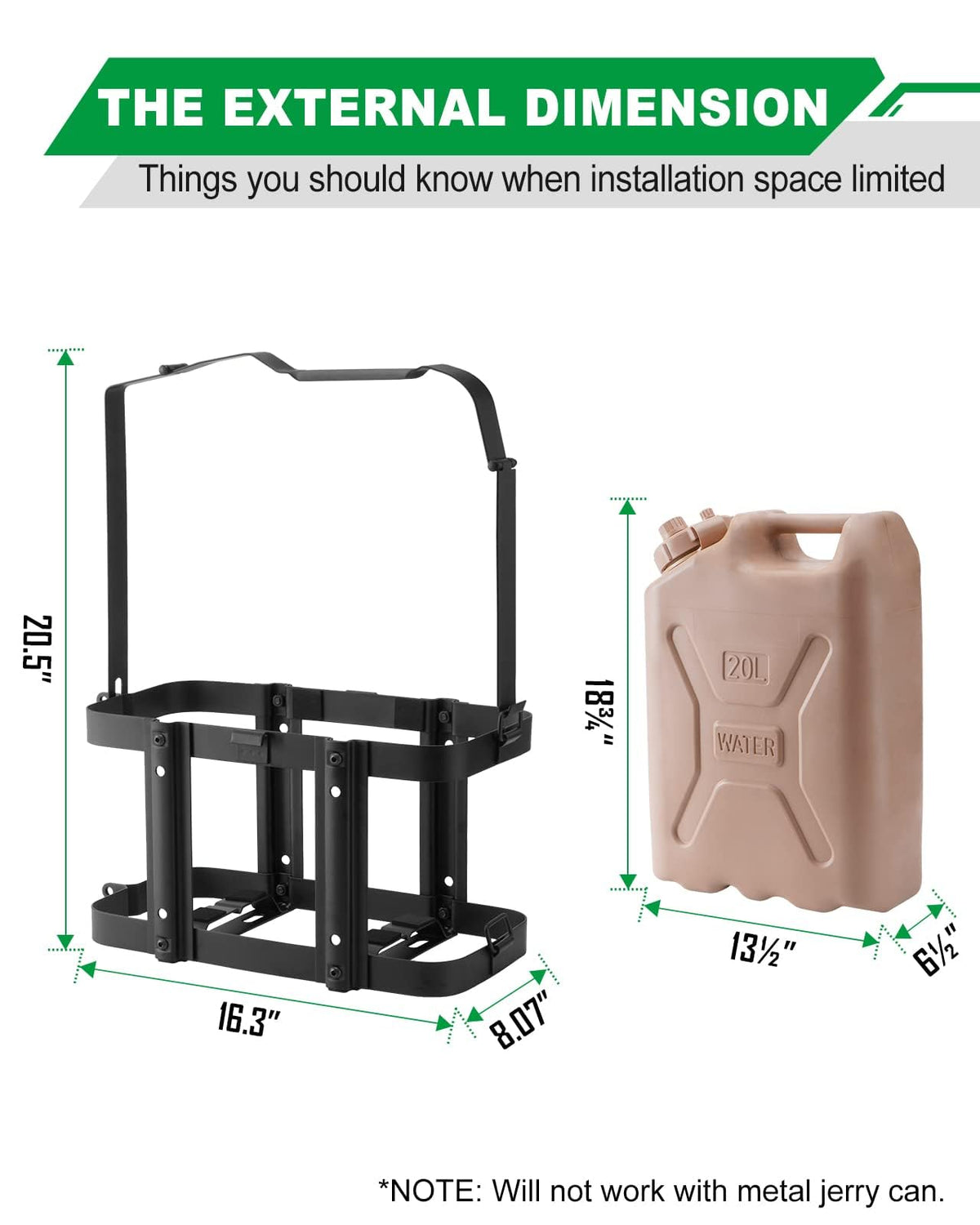 5 Gallon Water Container Holder Mount G710171