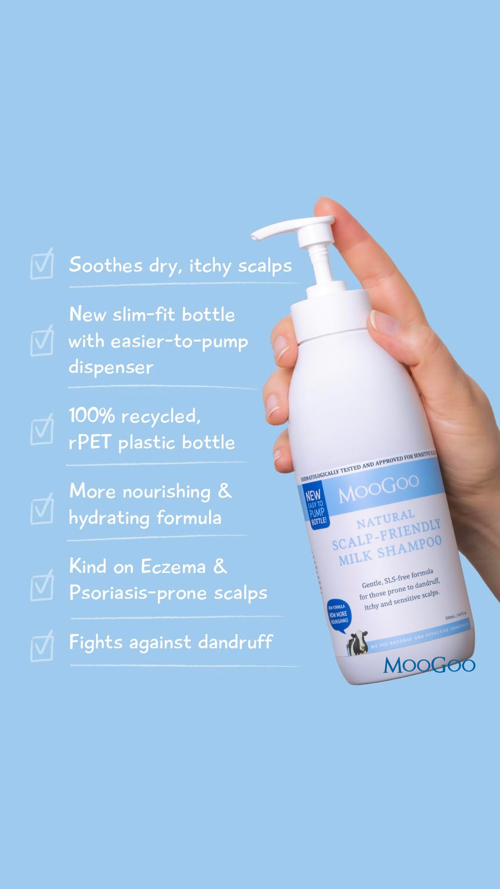 Natural Milk Shampoo & Cream Conditioner Pack - Sulphate-Free, Silicone-Free, Paraben-Free - 2x 16.9 fl oz P394004