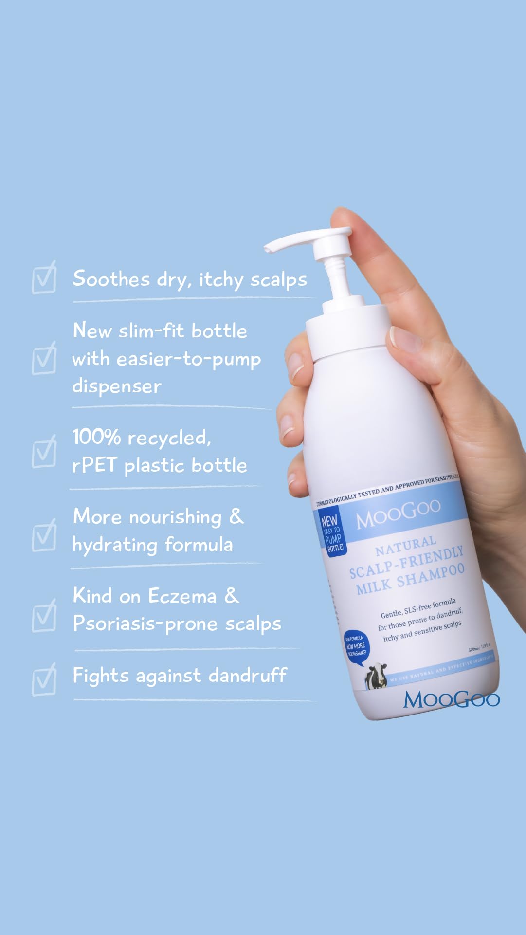 Natural Milk Shampoo & Cream Conditioner Pack - Sulphate-Free, Silicone-Free, Paraben-Free - 2x 16.9 fl oz P394004