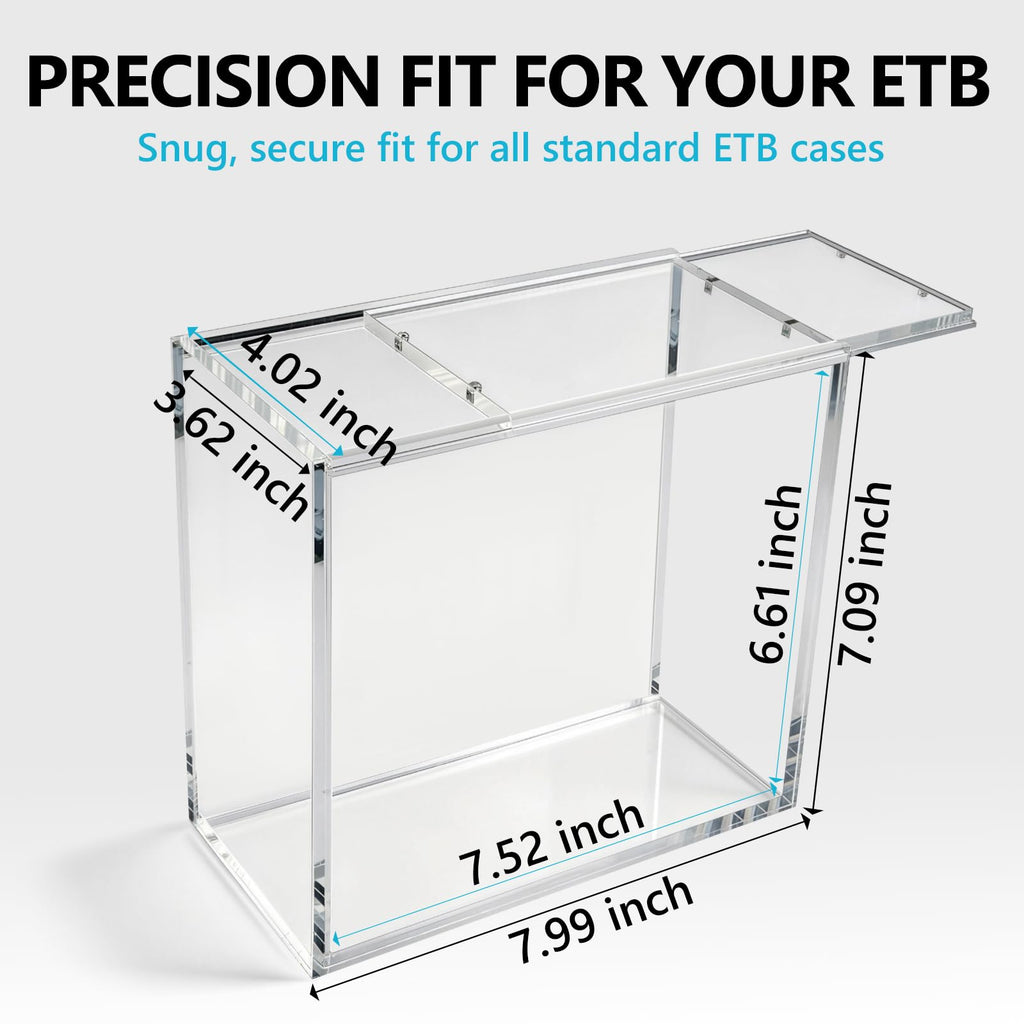 Acrylic Case, 1 Pack, Smooth Sliding Lid U1168