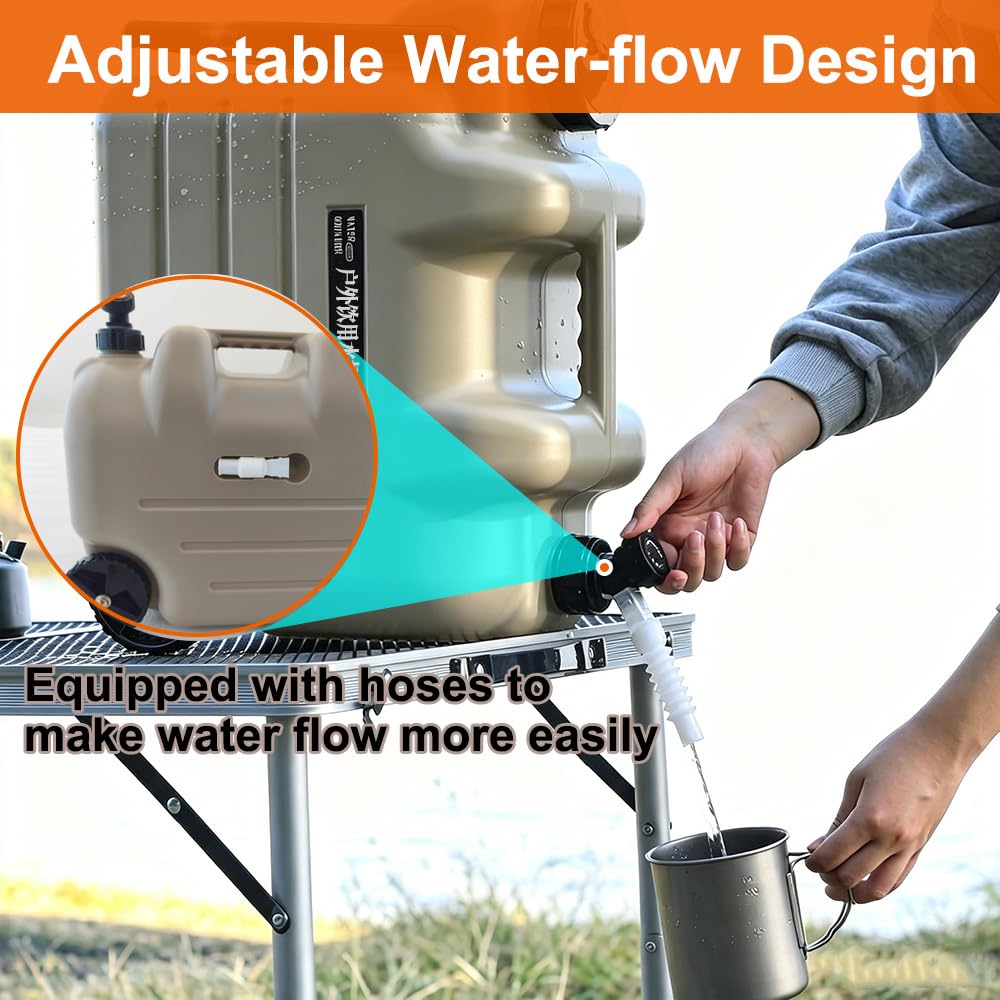 7.4 Gallon Water Container with Tap and Wheels X234