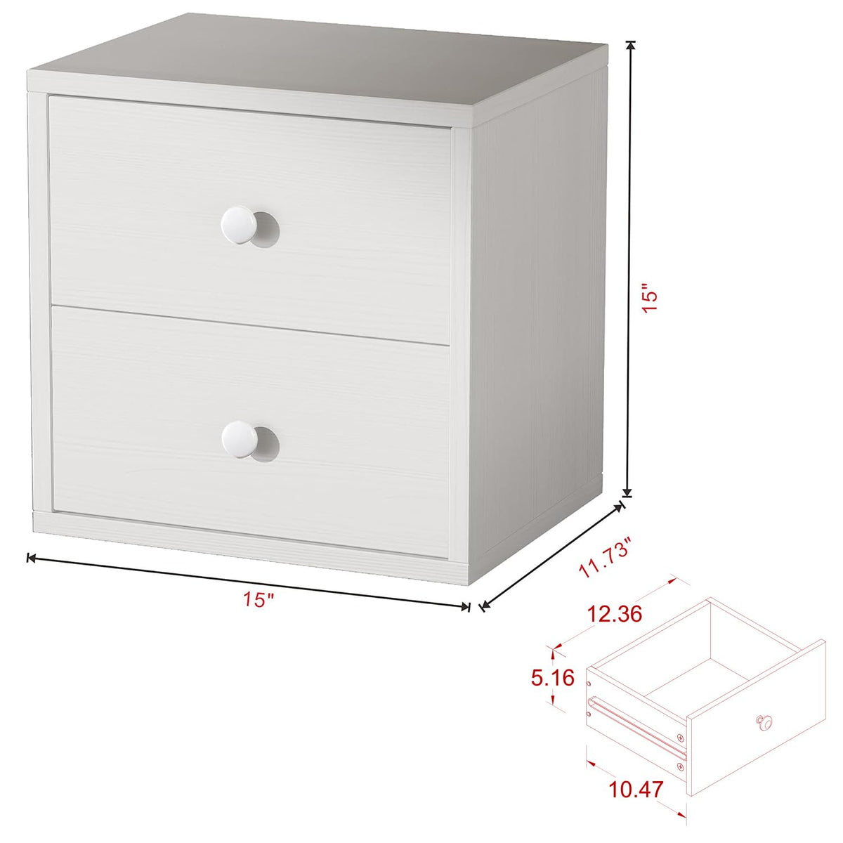 Pure White Cube Storage Organizer T5570