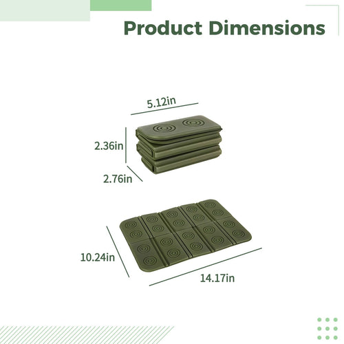 2 Pcs Folding Waterproof Foam Camping Mat Seat Cushion I56521