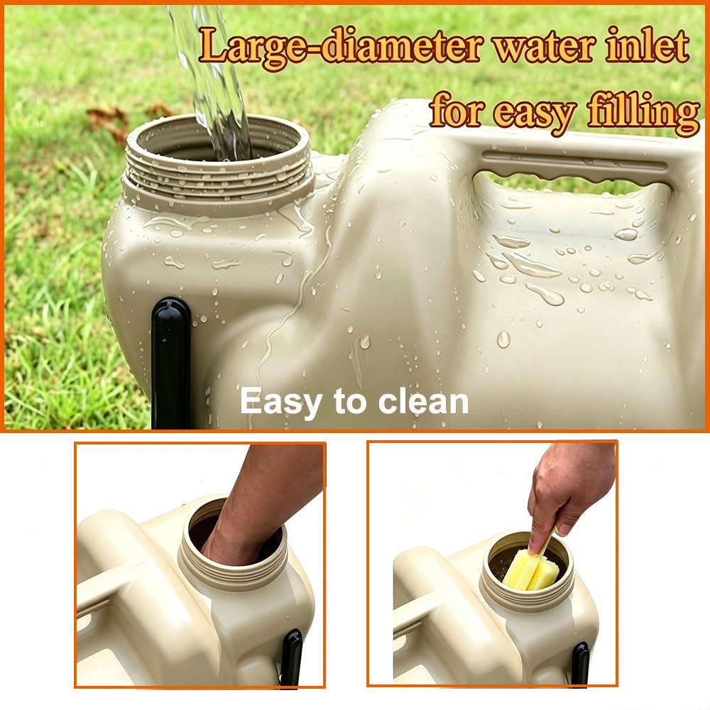 7.4 Gallon Water Container with Tap and Wheels X234