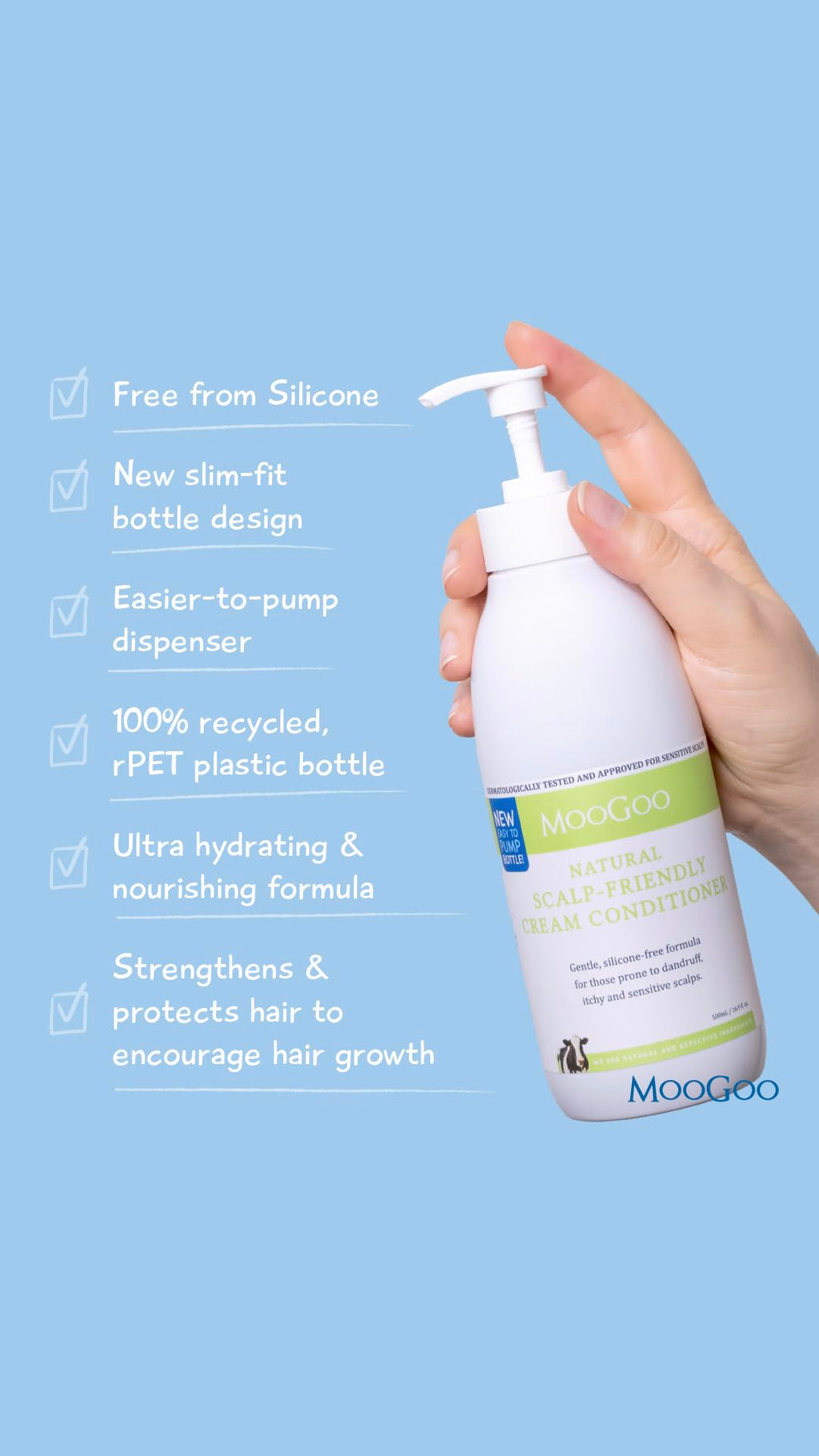 Natural Milk Shampoo & Cream Conditioner Pack - Sulphate-Free, Silicone-Free, Paraben-Free - 2x 16.9 fl oz P394004