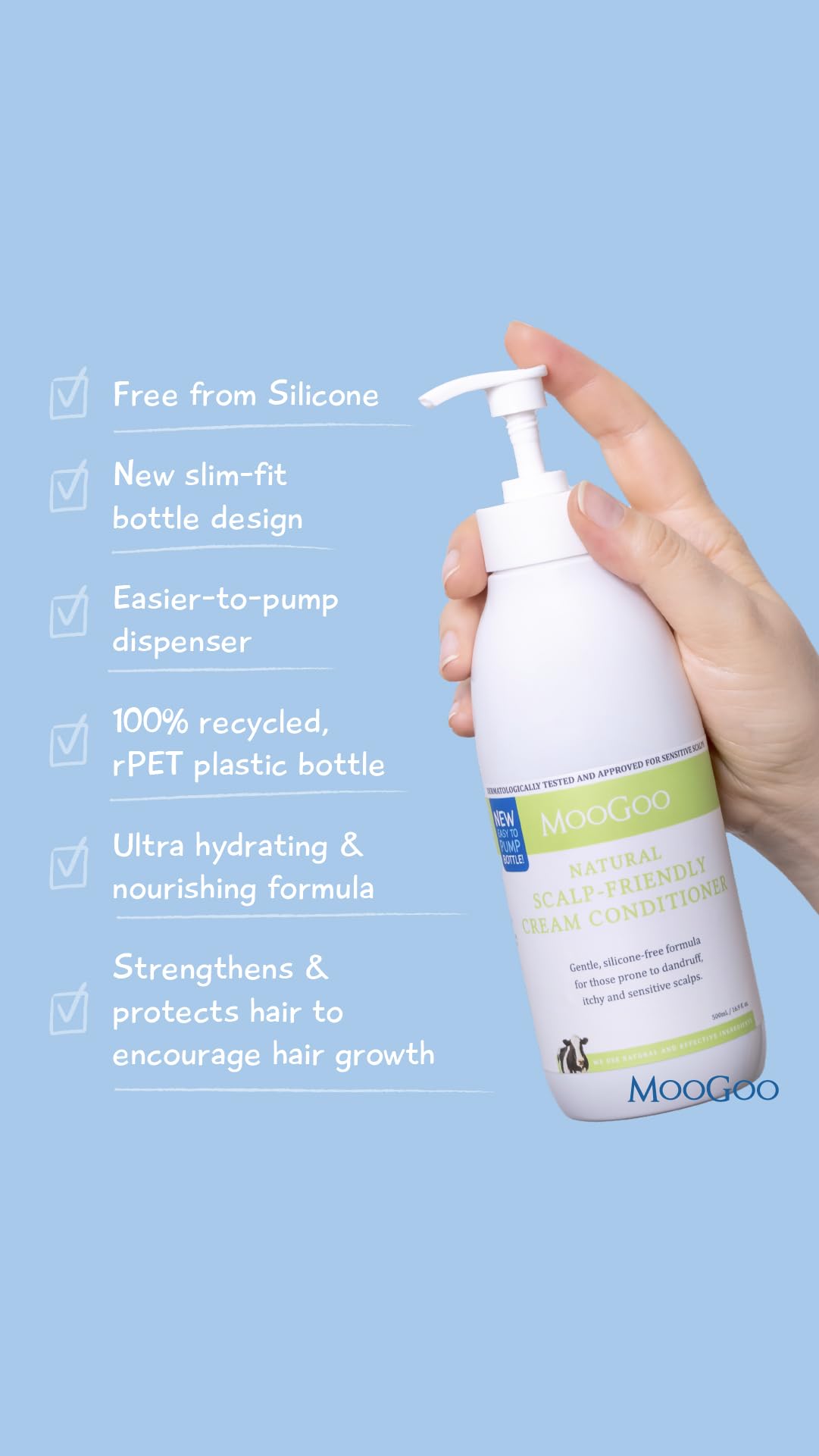 Natural Milk Shampoo & Cream Conditioner Pack - Sulphate-Free, Silicone-Free, Paraben-Free - 2x 16.9 fl oz P394004