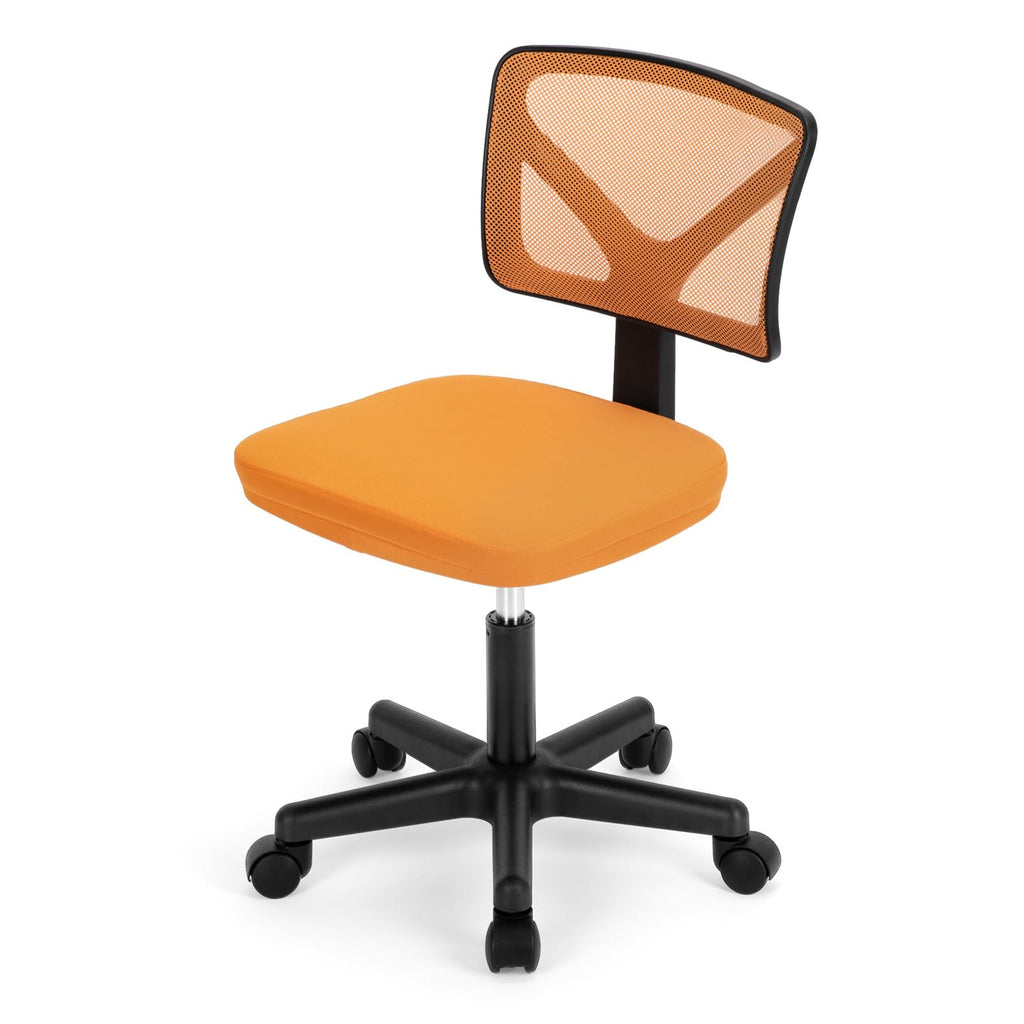 Orange Mesh Ergonomic Low-Back Swivel Office Chair I226