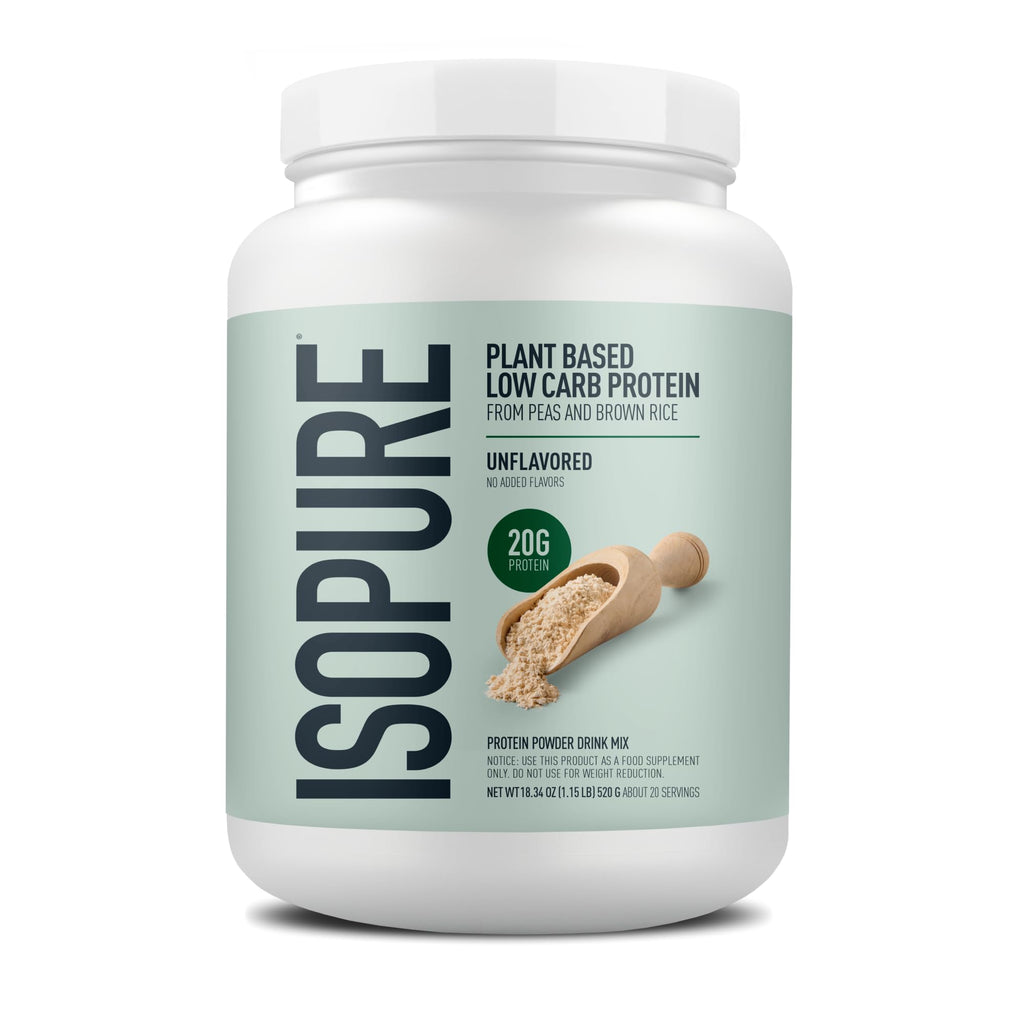 Plant-Based Protein Powder 20g Pea and Rice Protein Unflavored 20 Servings I266