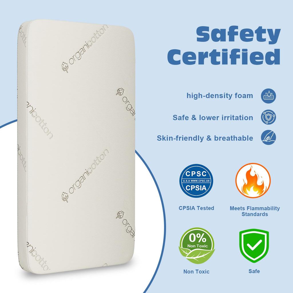 100% Organic Cotton Crib & Toddler Mattress Q813663