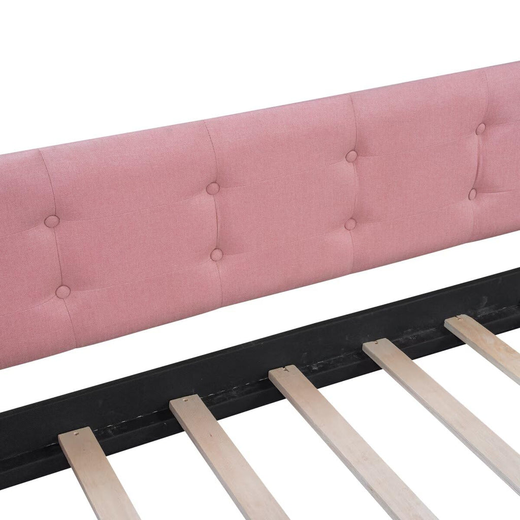 Pink Twin Size Upholstered Daybed F1852