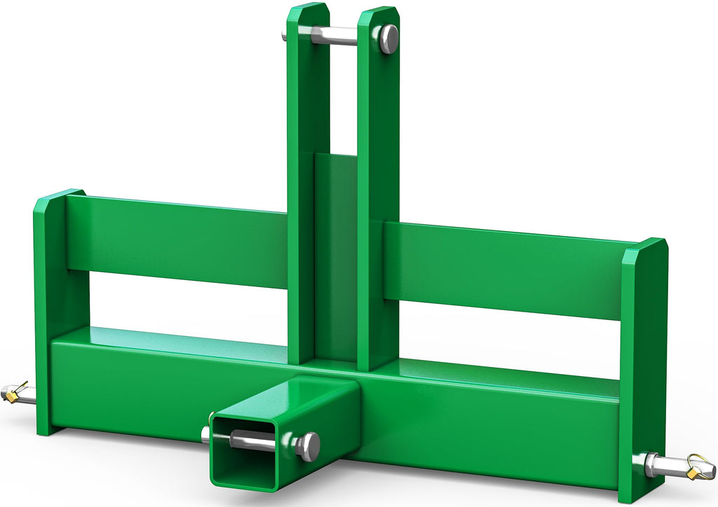 3 Point Hitch Receiver with Suitcase Weight Brackets Category 1 M414