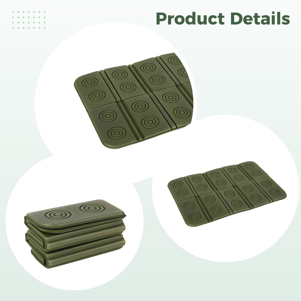 2 Pcs Folding Waterproof Foam Camping Mat Seat Cushion I56521