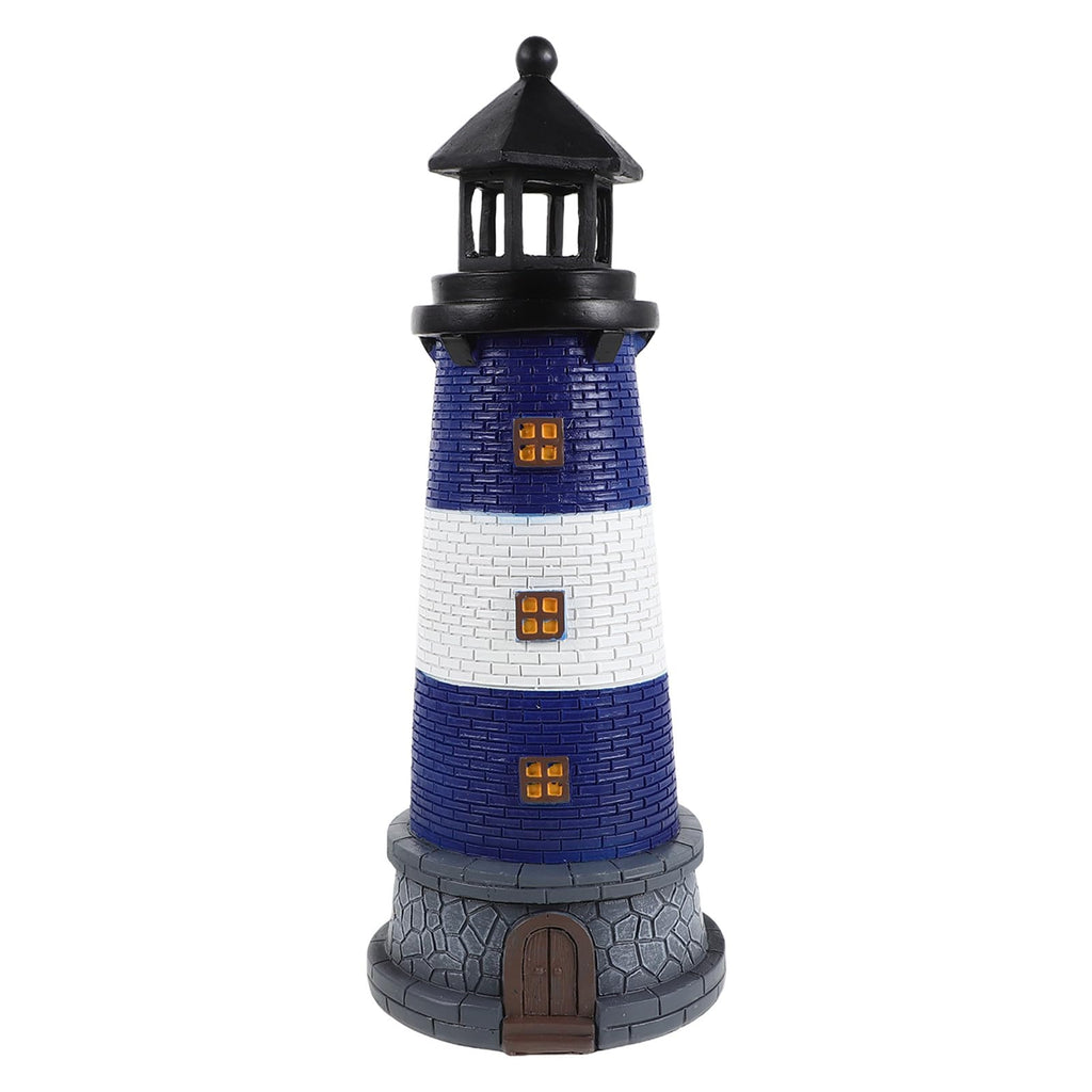 Solar Powered Resin Garden Light with Led, Blue X765806