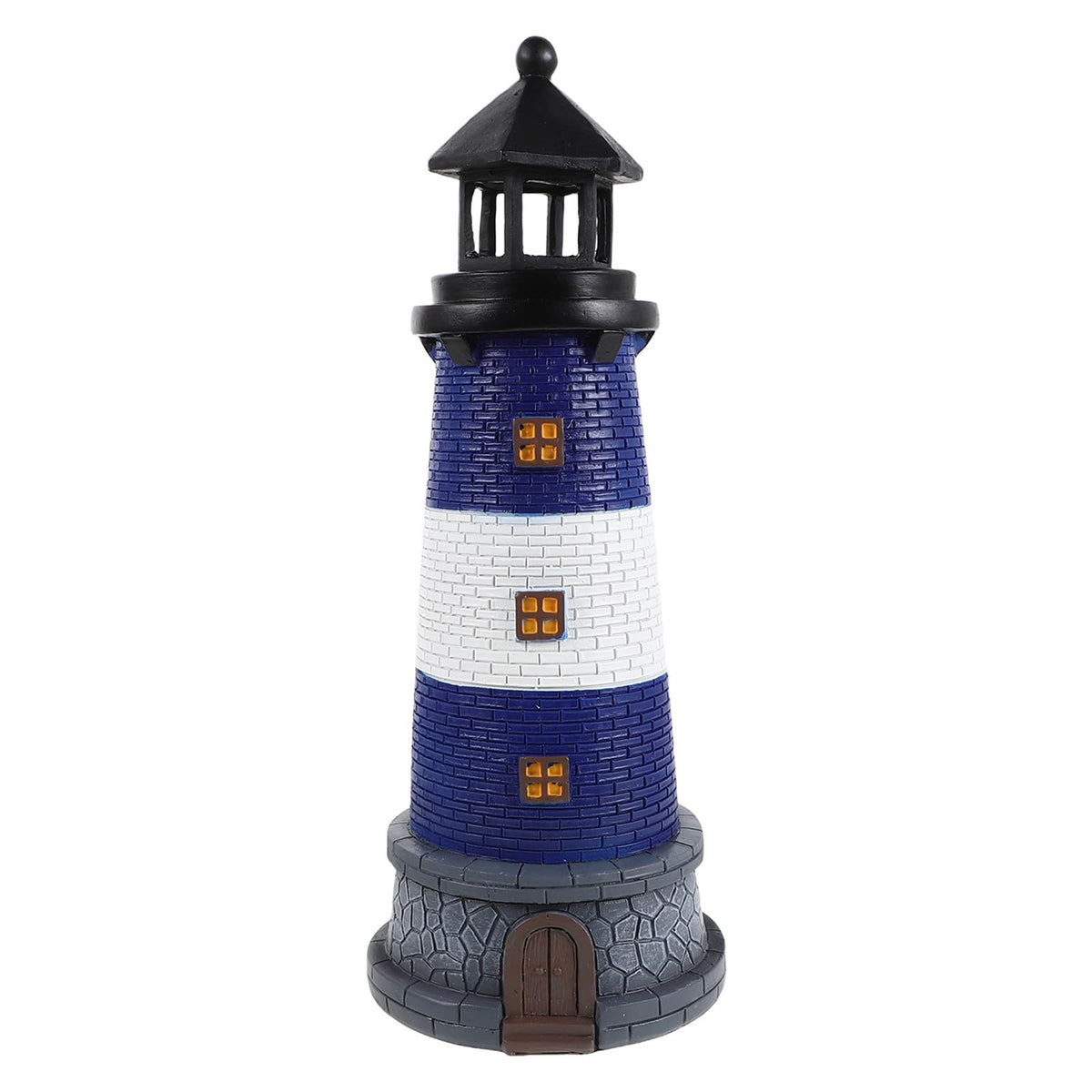 Solar Powered Resin Garden Light with Led, Blue X765806