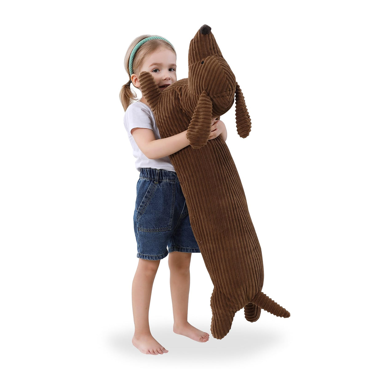 36" Dachshund Dog Stuffed Animal Plush Body Pillow R2957