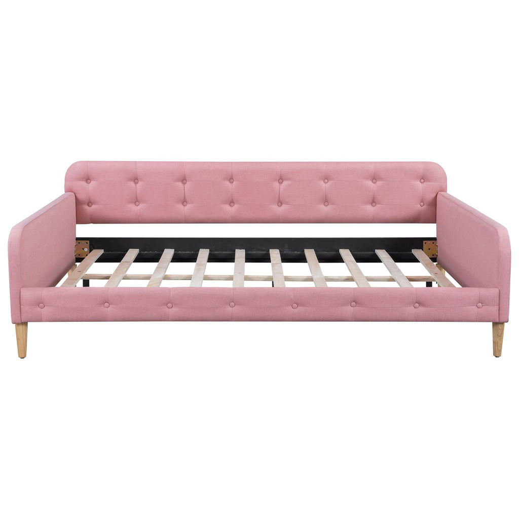 Pink Twin Size Upholstered Daybed F1852