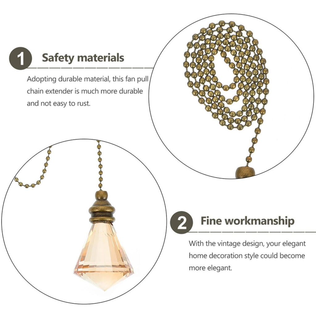 Ceiling Fan Pull Chain Crystal Pendant M298853