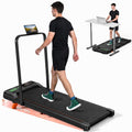 Folding Walking Pad with Incline, 2 in 1 Portable Under Desk Treadmill B364680