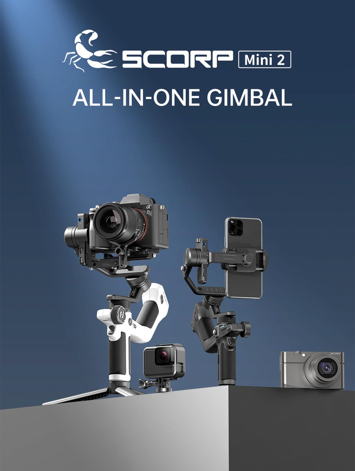 3-Axis Gimbal Stabilizer for Cameras & Smartphones W51439