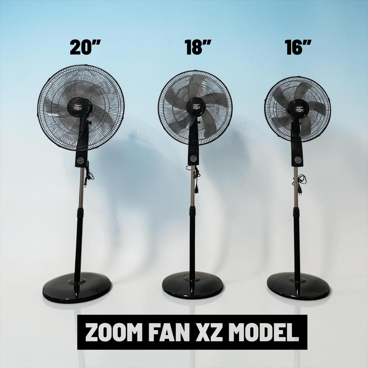 Black 2 Pack 16 inch Pedestal Stand Fan V84632