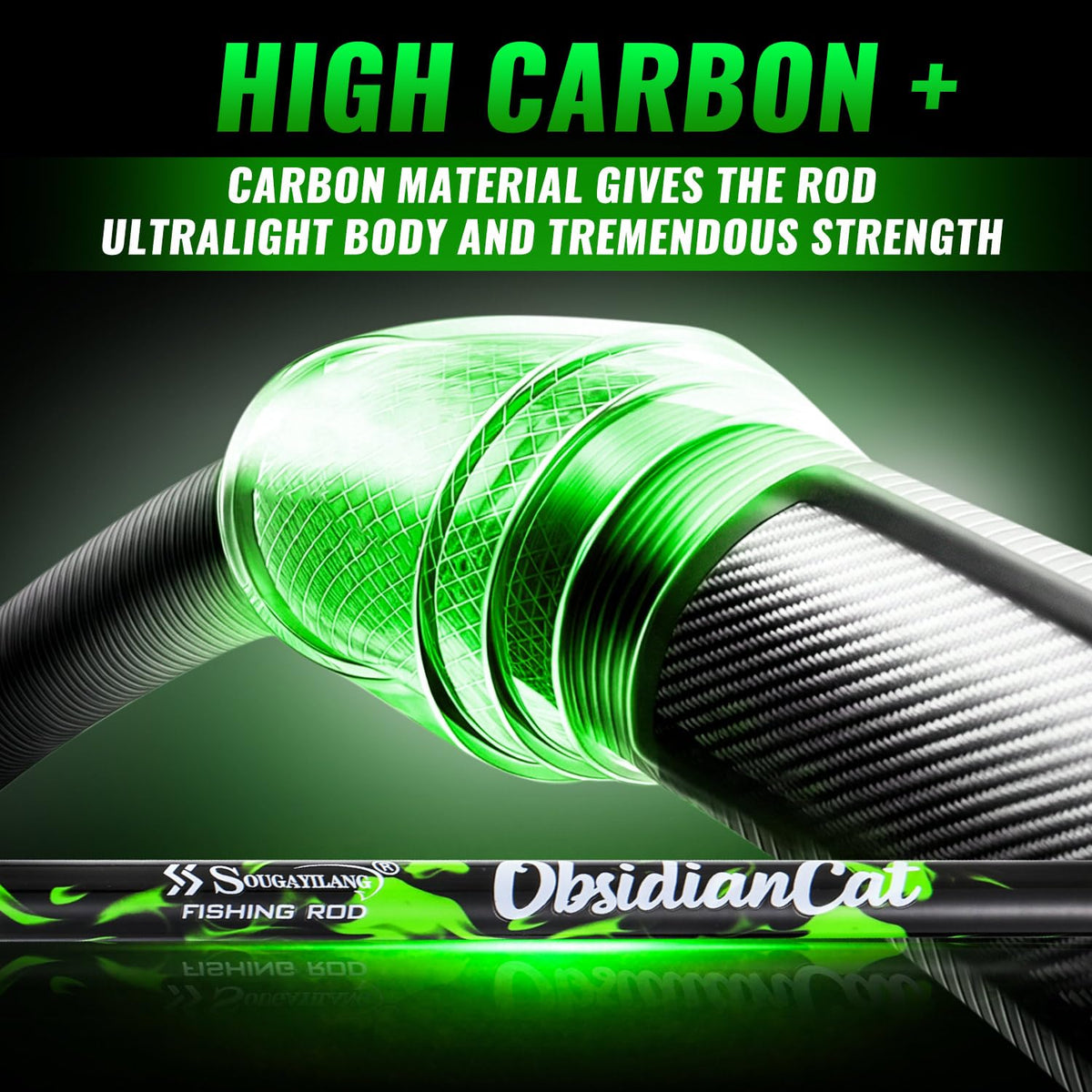 Carbon Fishing Rod with Solid Tip W79564
