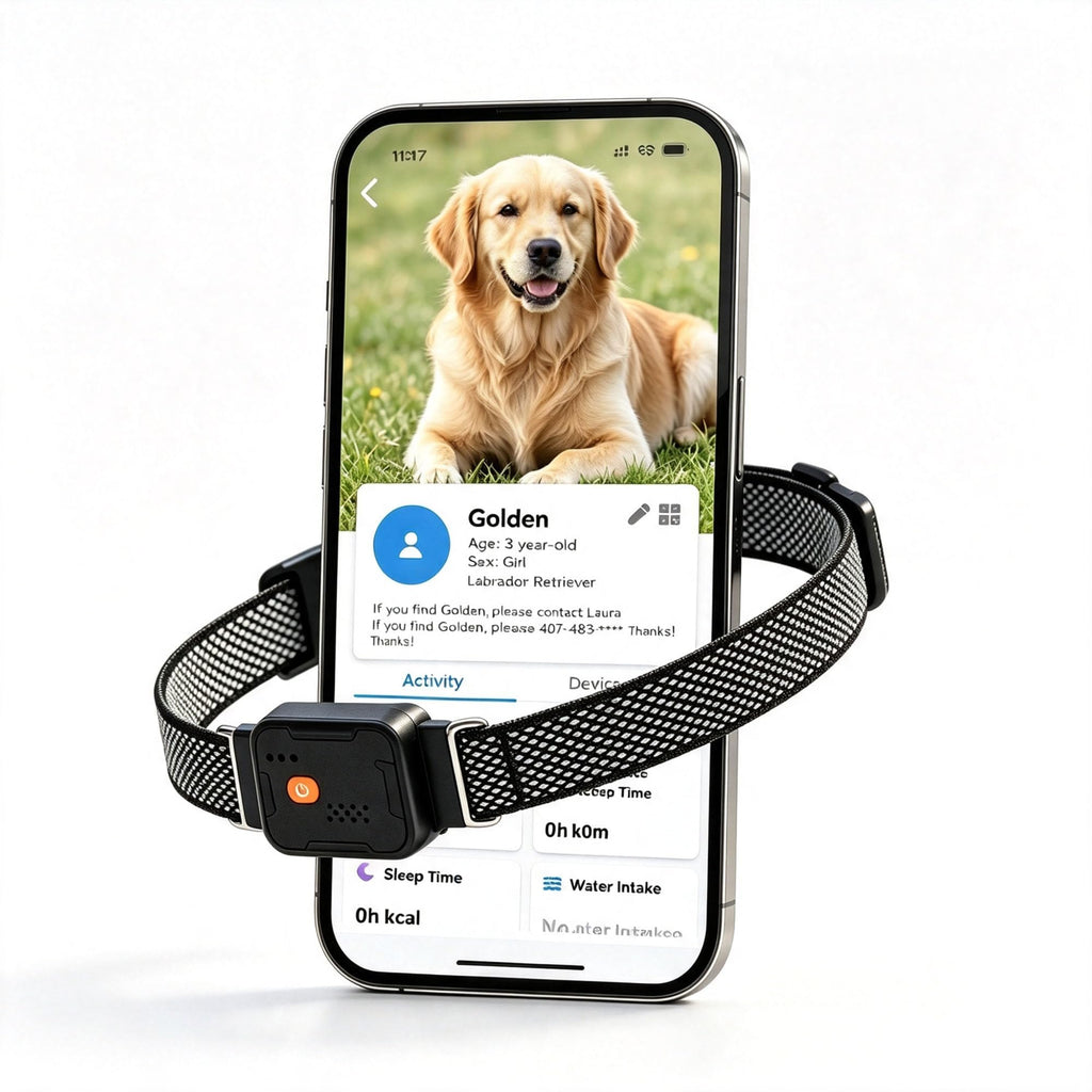 GPS Dog Collar & Pet Tracker Black T559