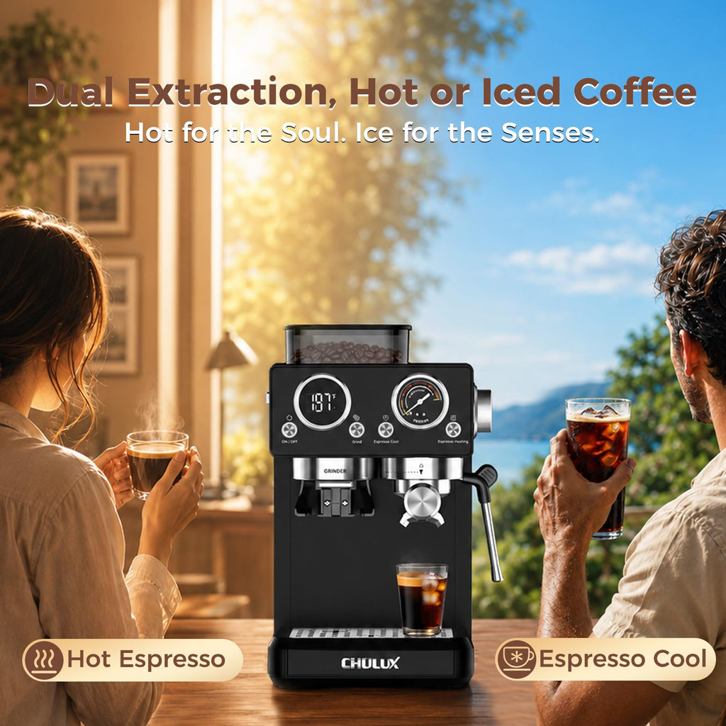 20Bar Espresso Machine with Conical Burr Grinder O371174