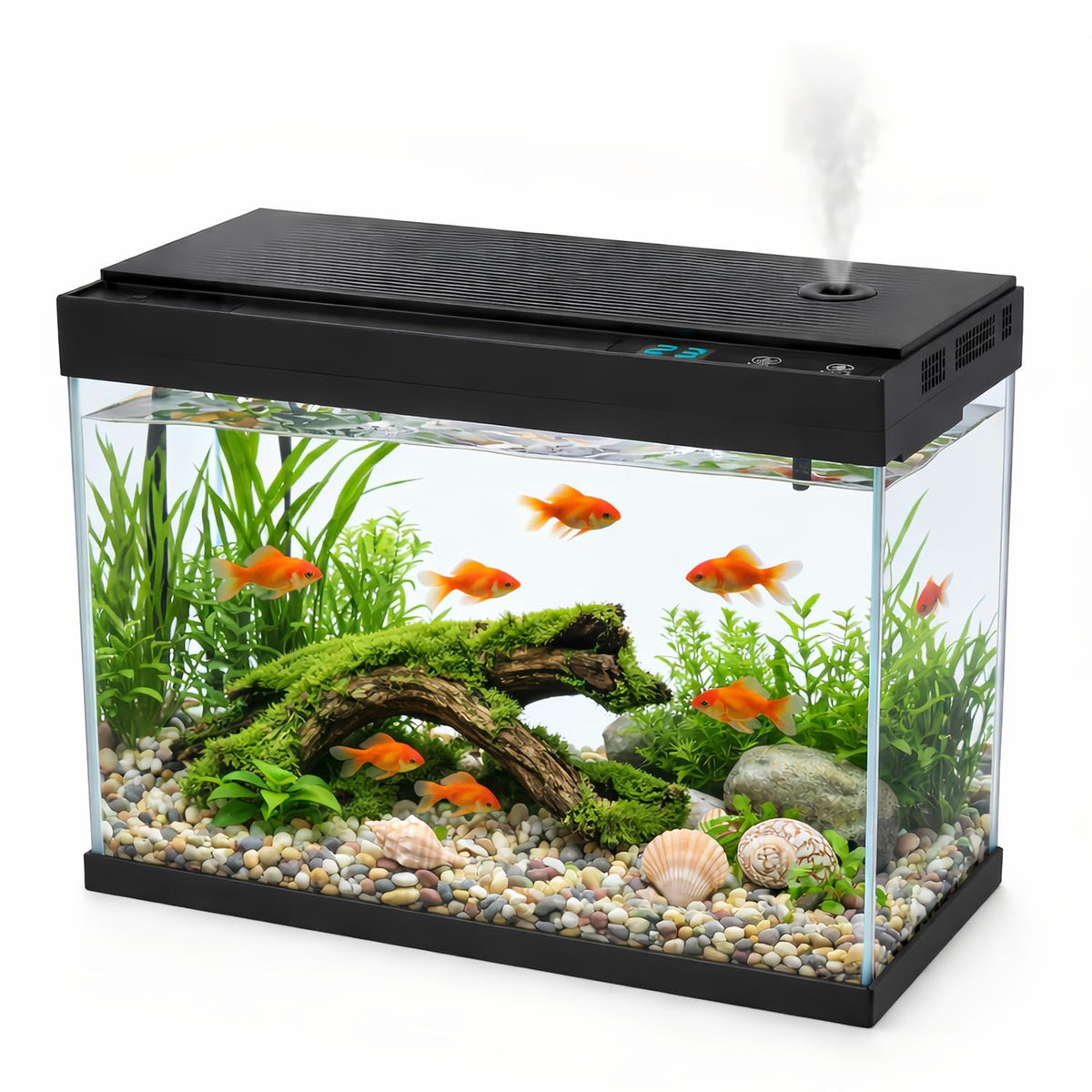 2.4 Gallon Desktop Betta Fish Tank Starter Kit V9861