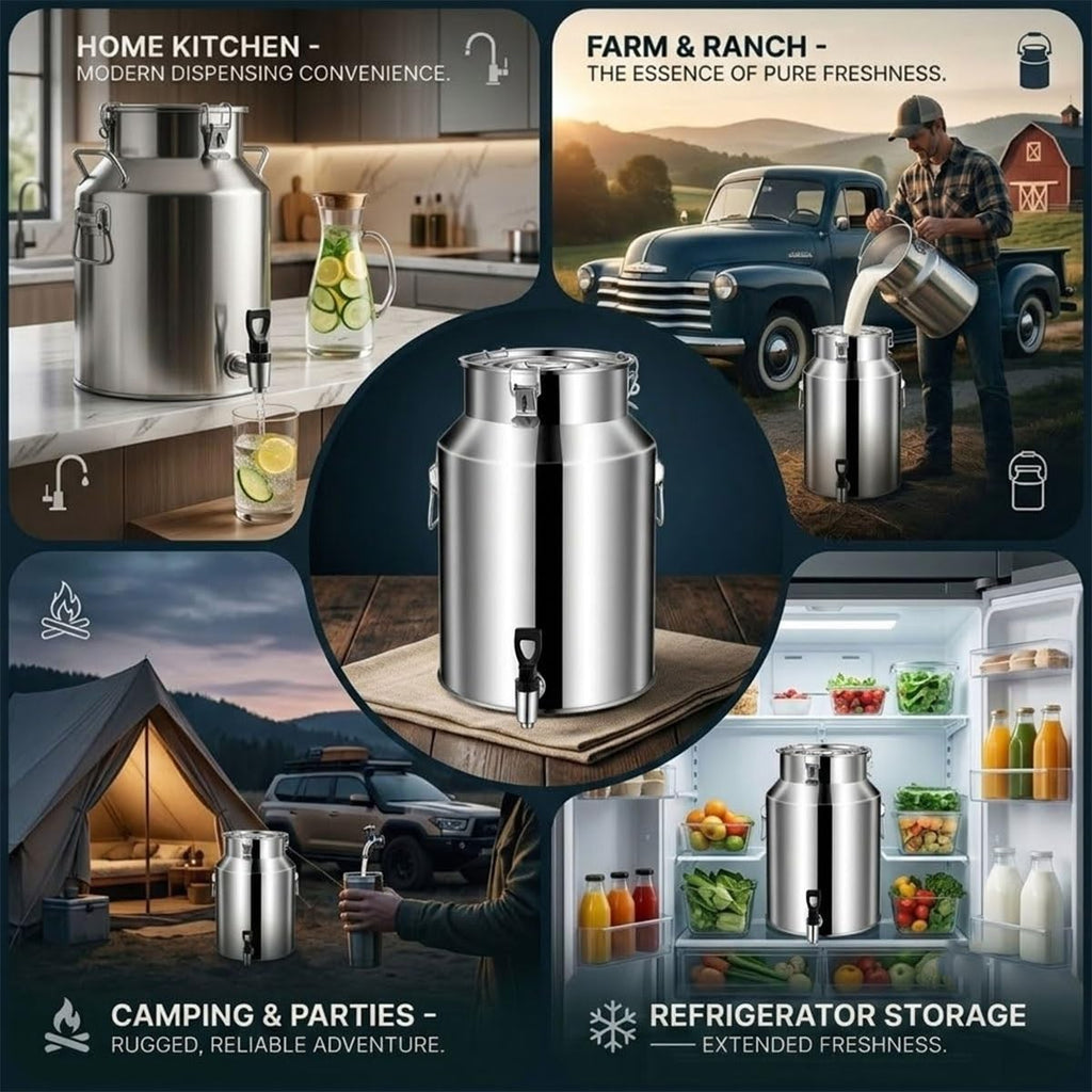 Stainless Steel Beverage Dispenser with Faucet A762