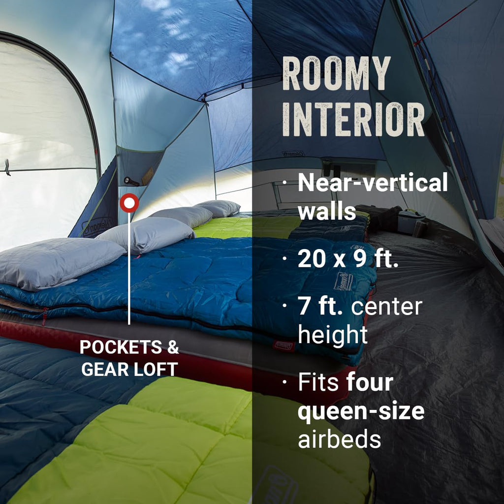 Large Family Tent with Rainfly & Carry Bag I127