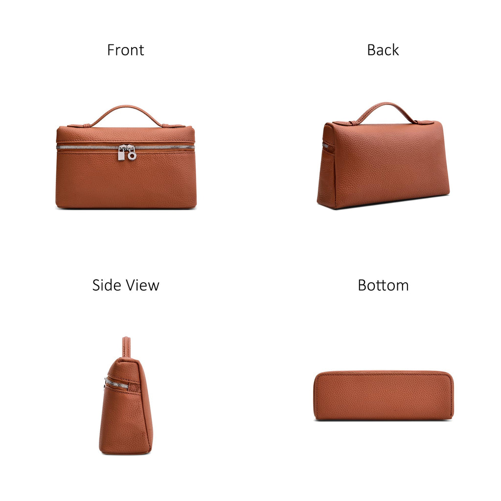 Small Genuine Leather Top-Handle Bag Y76362