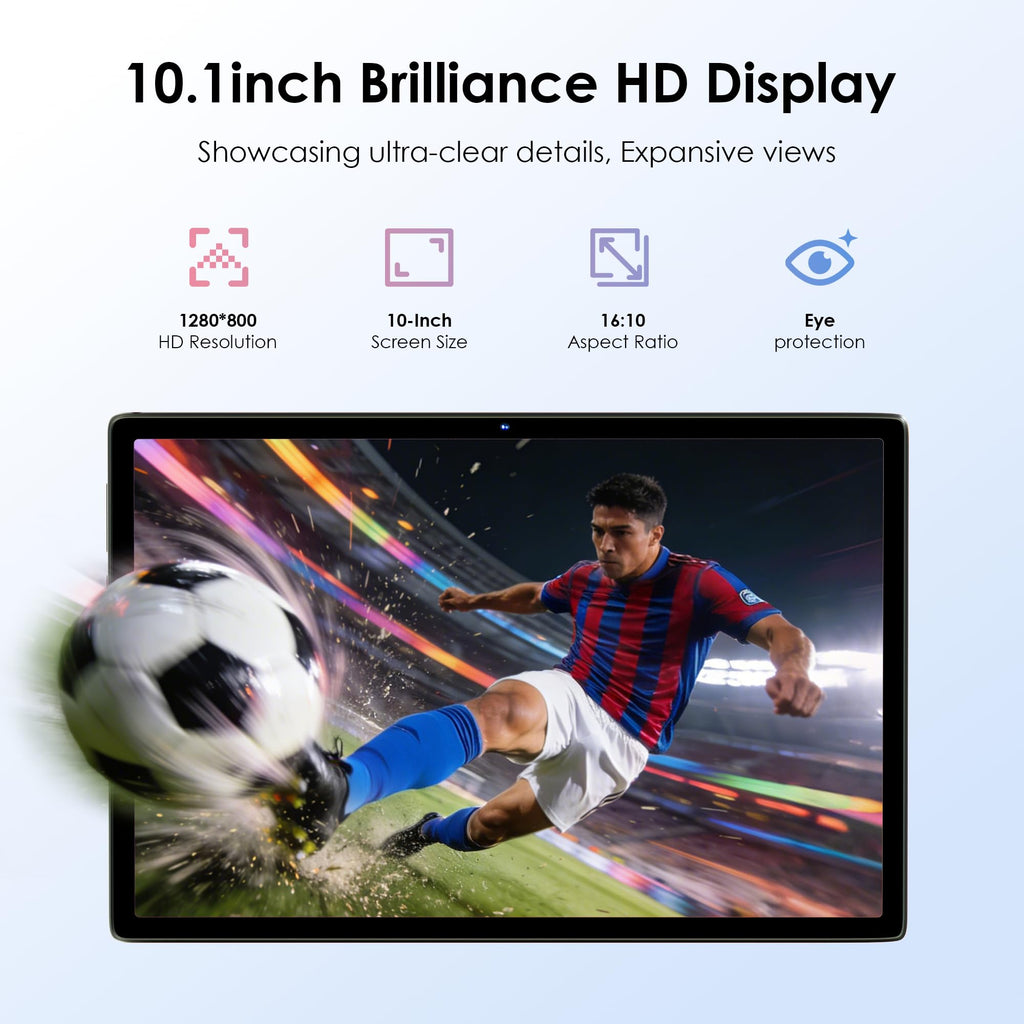 10.1 inch Android 15 Tablet with Drop-proof Case Blue E441993