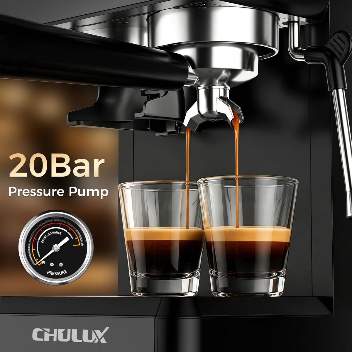 20Bar Espresso Machine with Conical Burr Grinder O371174